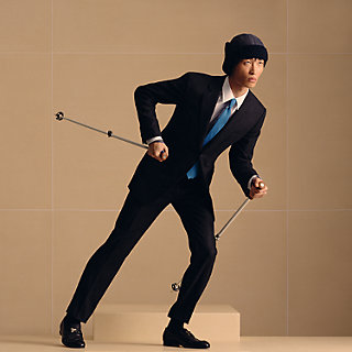 シルクツイルタイ 7 cm 《Hティサージュ》 - ブルー | Hermès